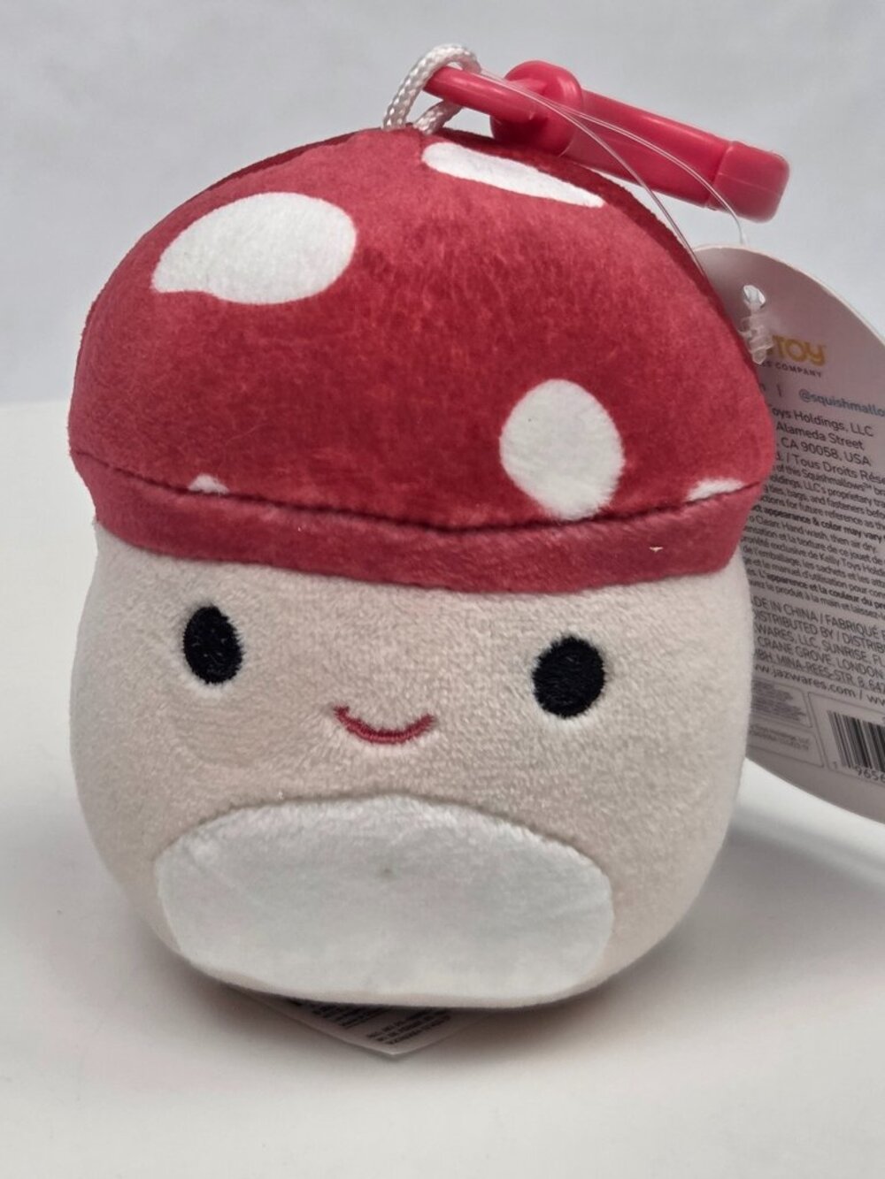 Squishmallows 3.5" Mushroom Clip-On - Malcolm, The Stuffed Plush Toy